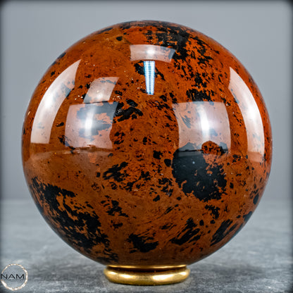 Natürliche Mahagoni-Obsidian Kristall-Kugel - 595,95g