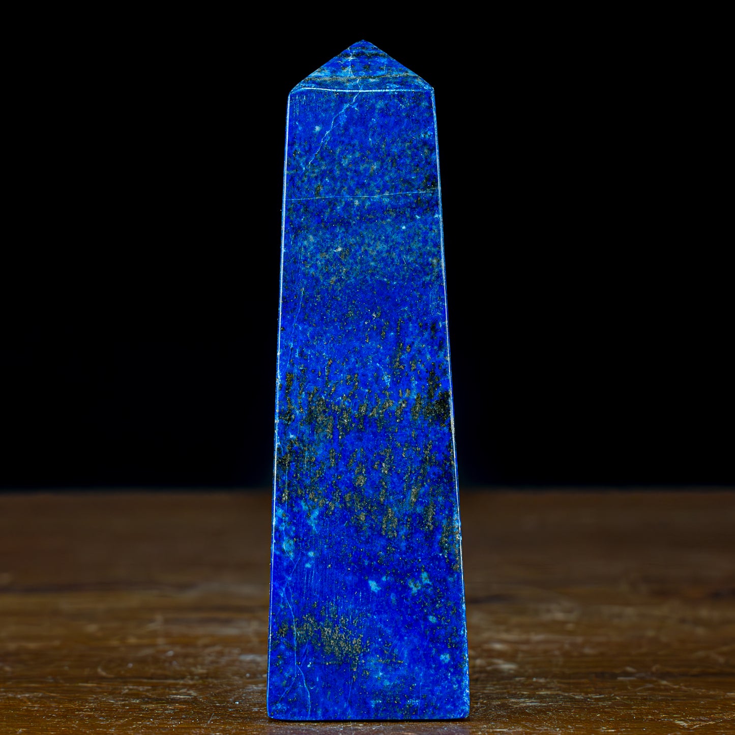 Natürlicher Königsblauer Lapislazuli Kristall-Obelisk, Spitzenqualität - 338,85g