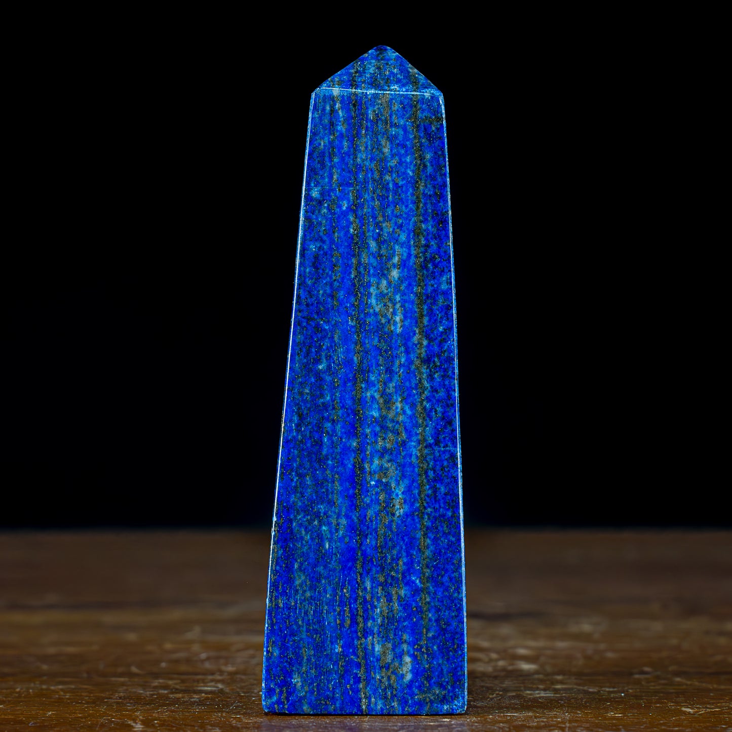 Natürlicher Königsblauer Lapislazuli Kristall-Obelisk, Spitzenqualität - 338,85g