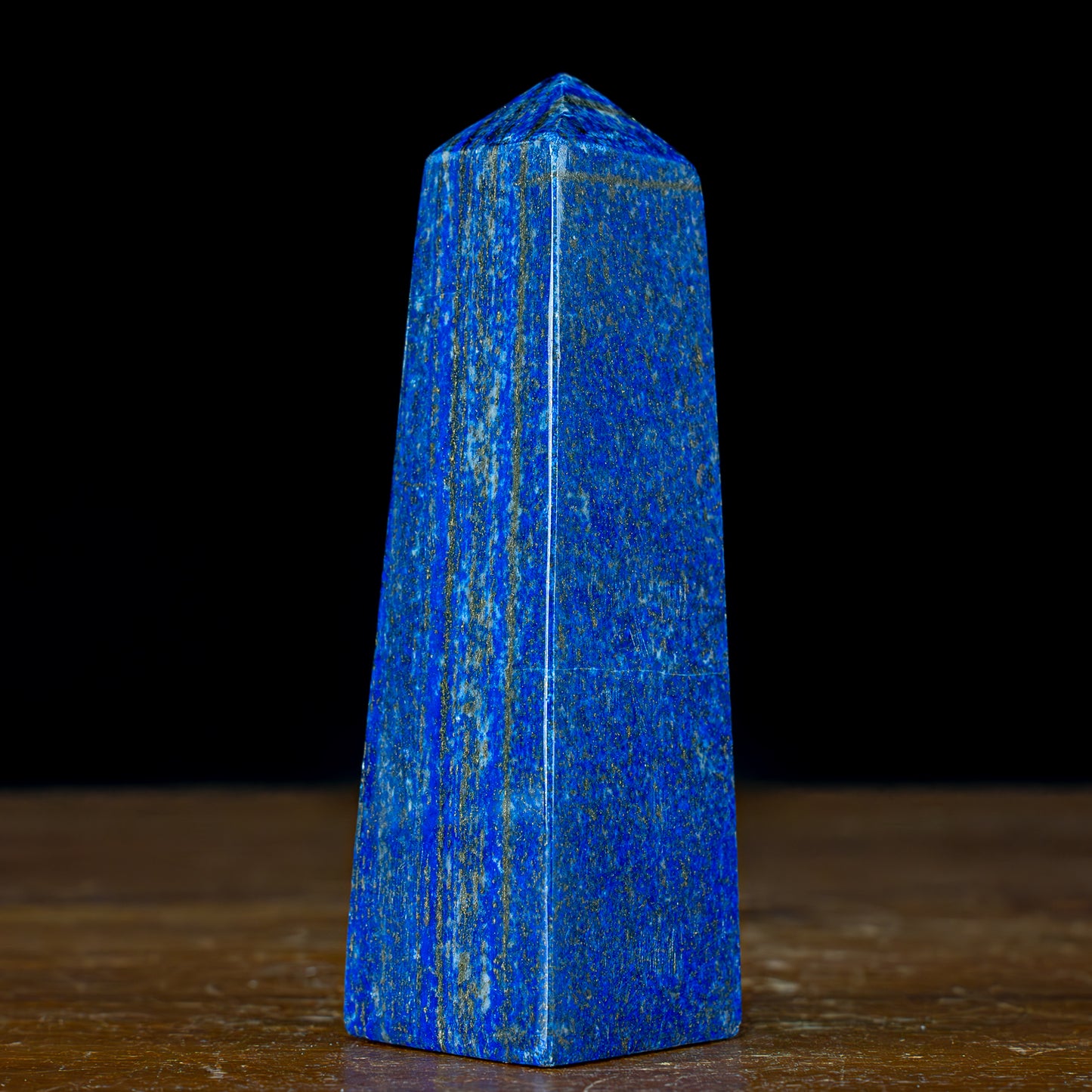 Natürlicher Königsblauer Lapislazuli Kristall-Obelisk, Spitzenqualität - 338,85g