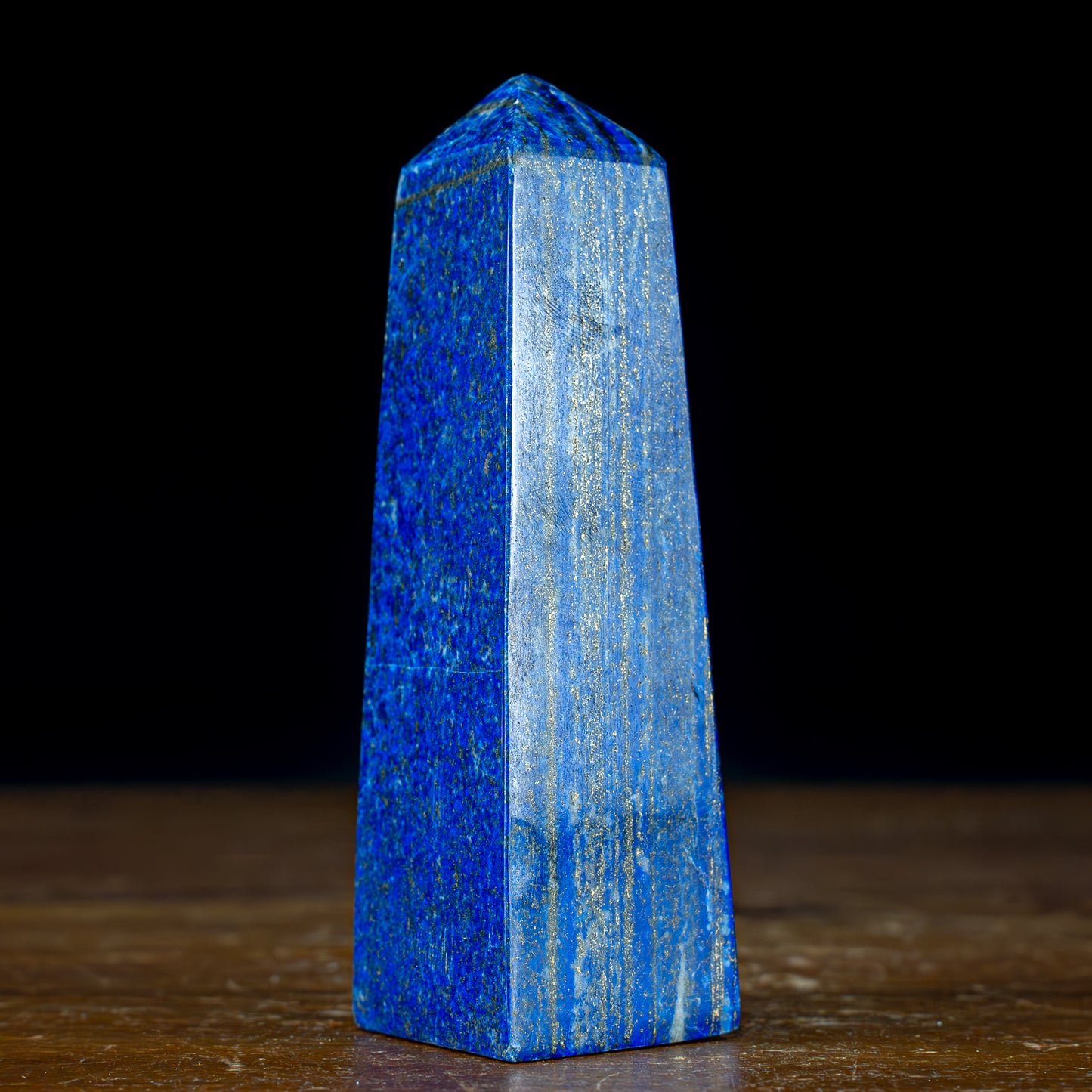 Natürlicher Königsblauer Lapislazuli Kristall-Obelisk, Spitzenqualität - 338,85g