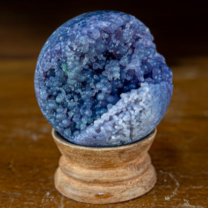 Natürliche Botryoidal Chalcedony Kristall-Kugel - 190,28g - 55,5mm