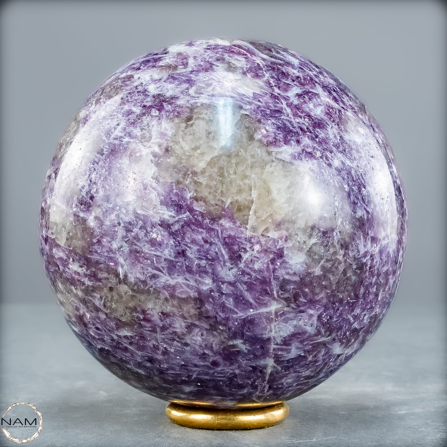 Natürliche Einhornstein - Lepidolit Kristall-Kugel - 789,99g