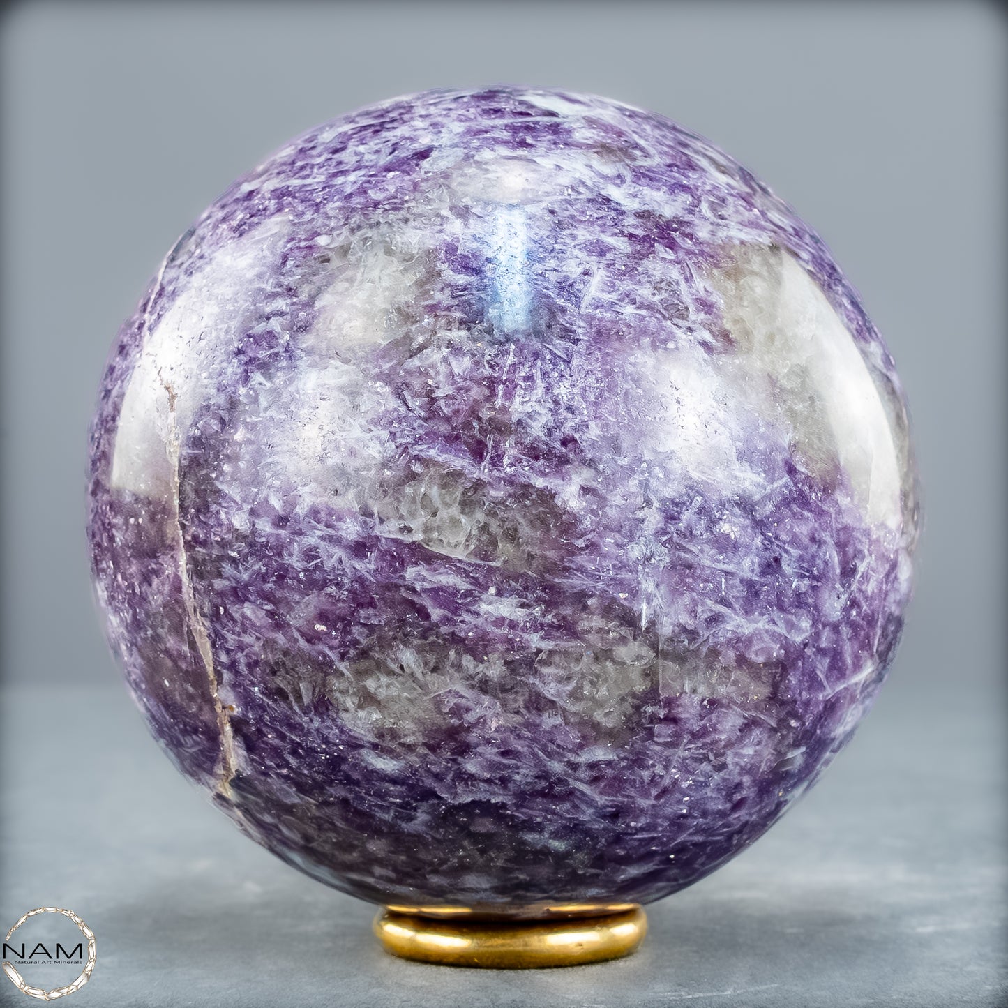 Natürliche Einhornstein - Lepidolit Kristall-Kugel - 789,99g