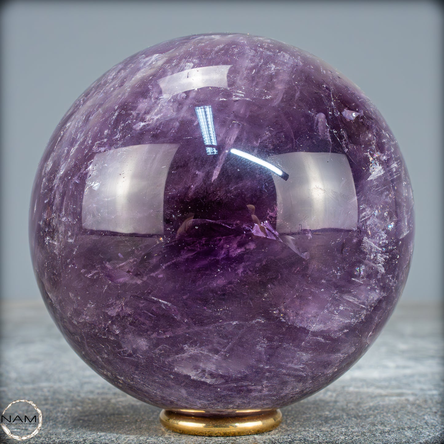 Natürliche Amethyst-Kristall Kugel, Brasilien - 906,67g - 87mm