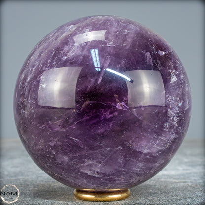 Natürliche Amethyst-Kristall Kugel, Brasilien - 906,67g - 87mm