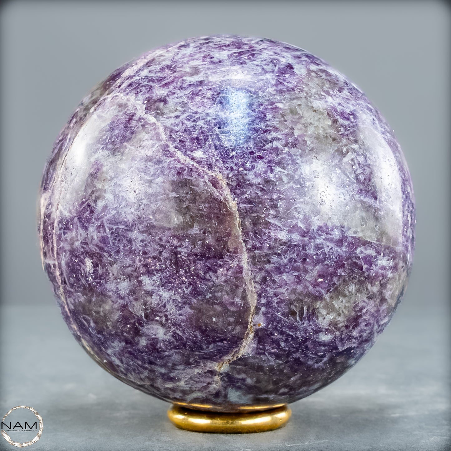 Natürliche Einhornstein - Lepidolit Kristall-Kugel - 789,99g