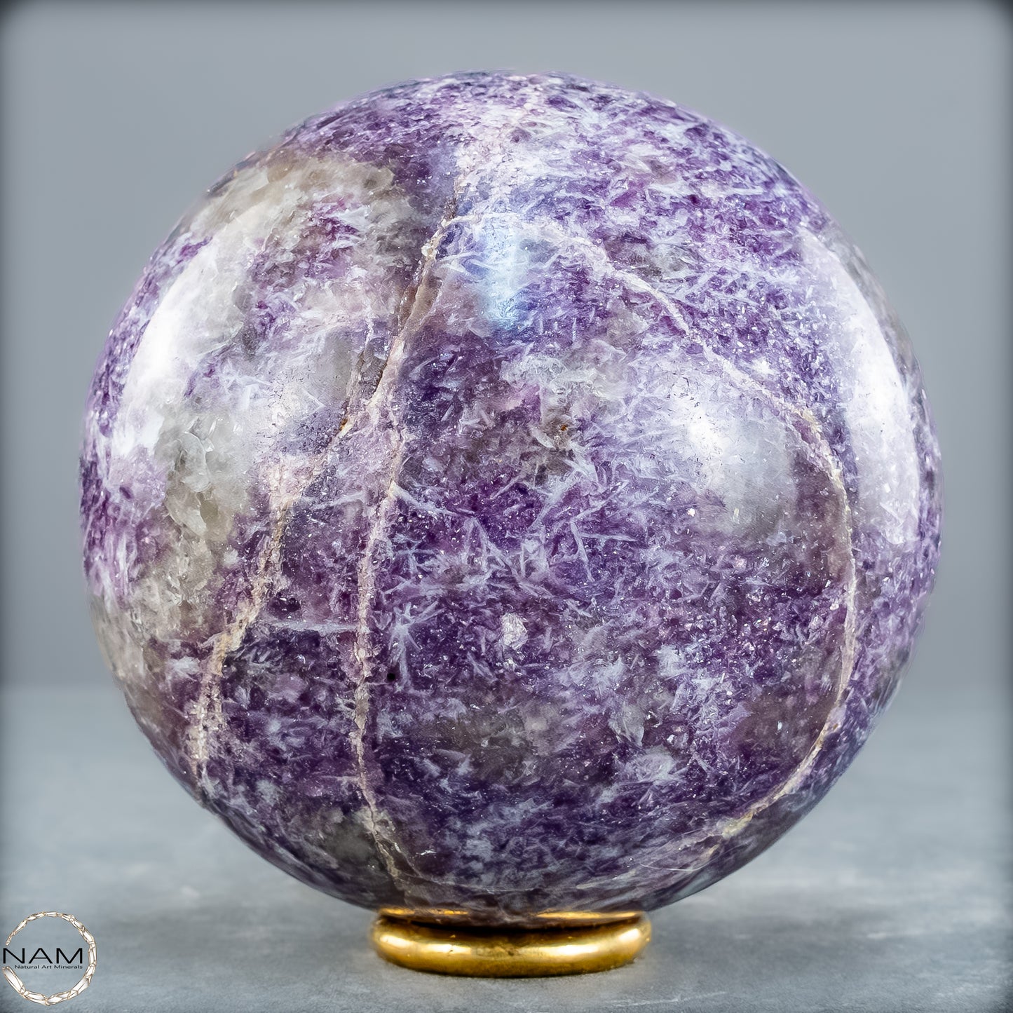 Natürliche Einhornstein - Lepidolit Kristall-Kugel - 789,99g