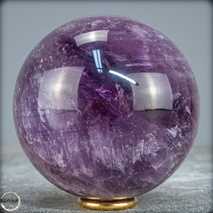 Natürliche Amethyst-Kristall Kugel, Brasilien - 906,67g - 87mm