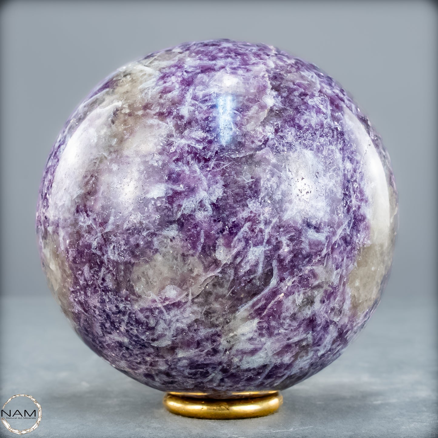 Natürliche Einhornstein - Lepidolit Kristall-Kugel - 789,99g