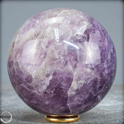 Natürliche Amethyst-Kristall Kugel, Brasilien - 906,67g - 87mm