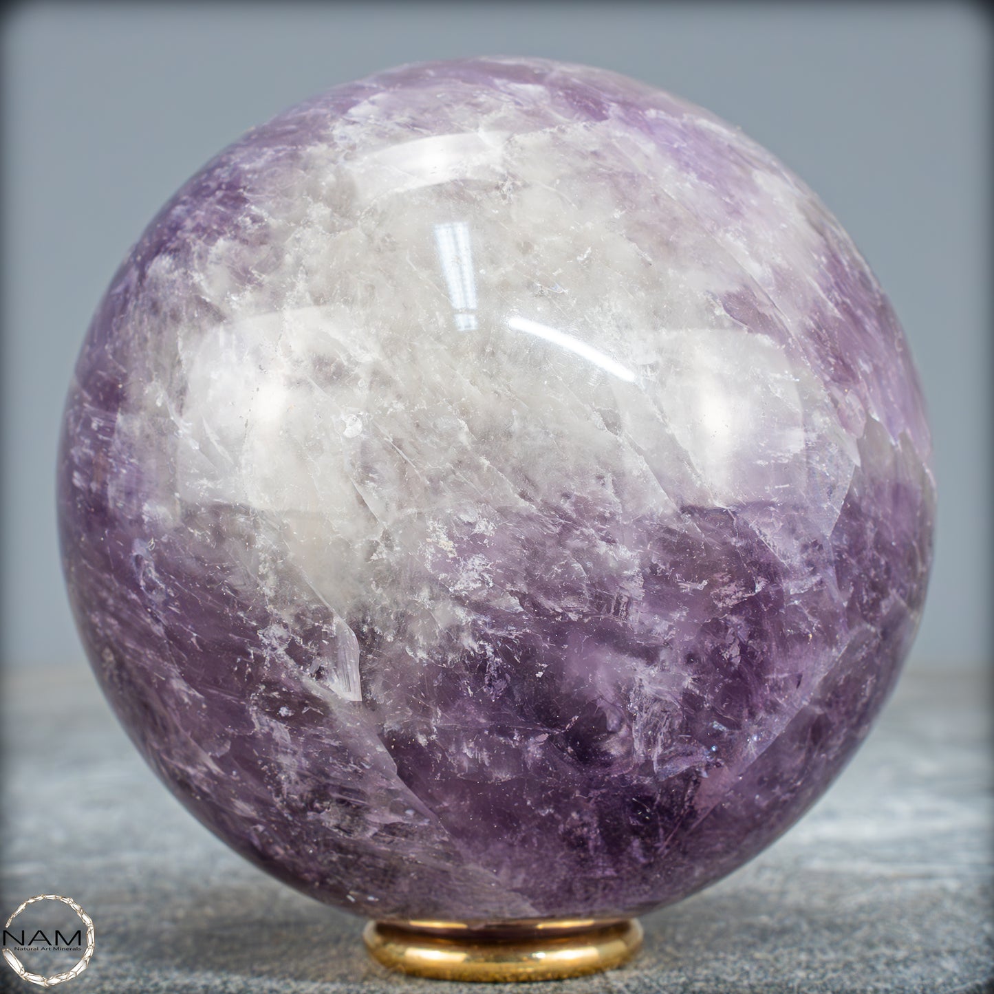 Natürliche Amethyst-Kristall Kugel, Brasilien - 906,67g - 87mm