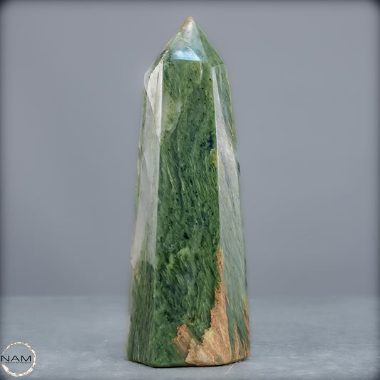 Natürliche Grüne-Quarzkristall Obelisk aus Brasilien - 349,18g