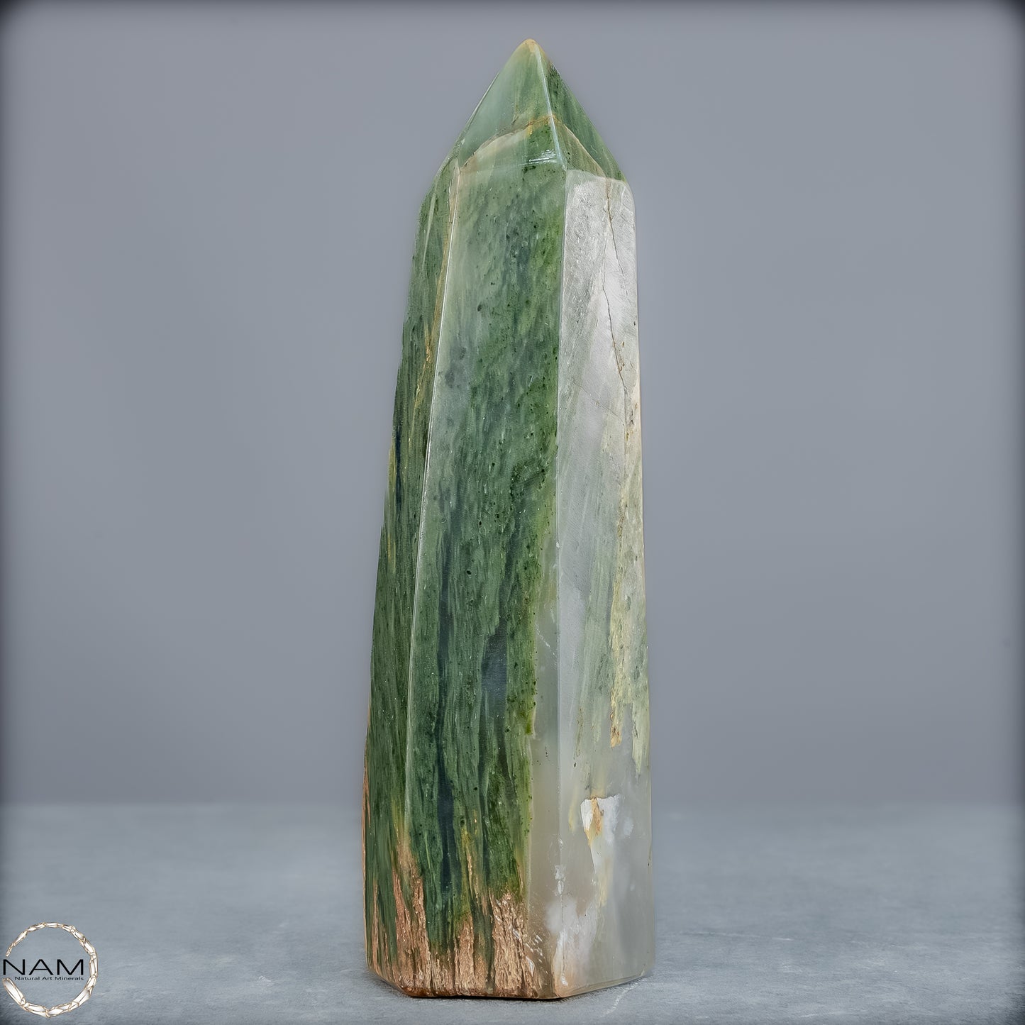 Natürliche Grüne-Quarzkristall Obelisk aus Brasilien - 349,18g