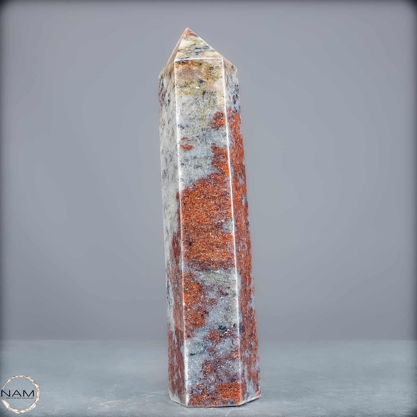 Natürliche Rote Aventurin Obelisk aus Madagaskar - 556,65g