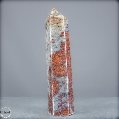 Natürliche Rote Aventurin Obelisk aus Madagaskar - 556,65g