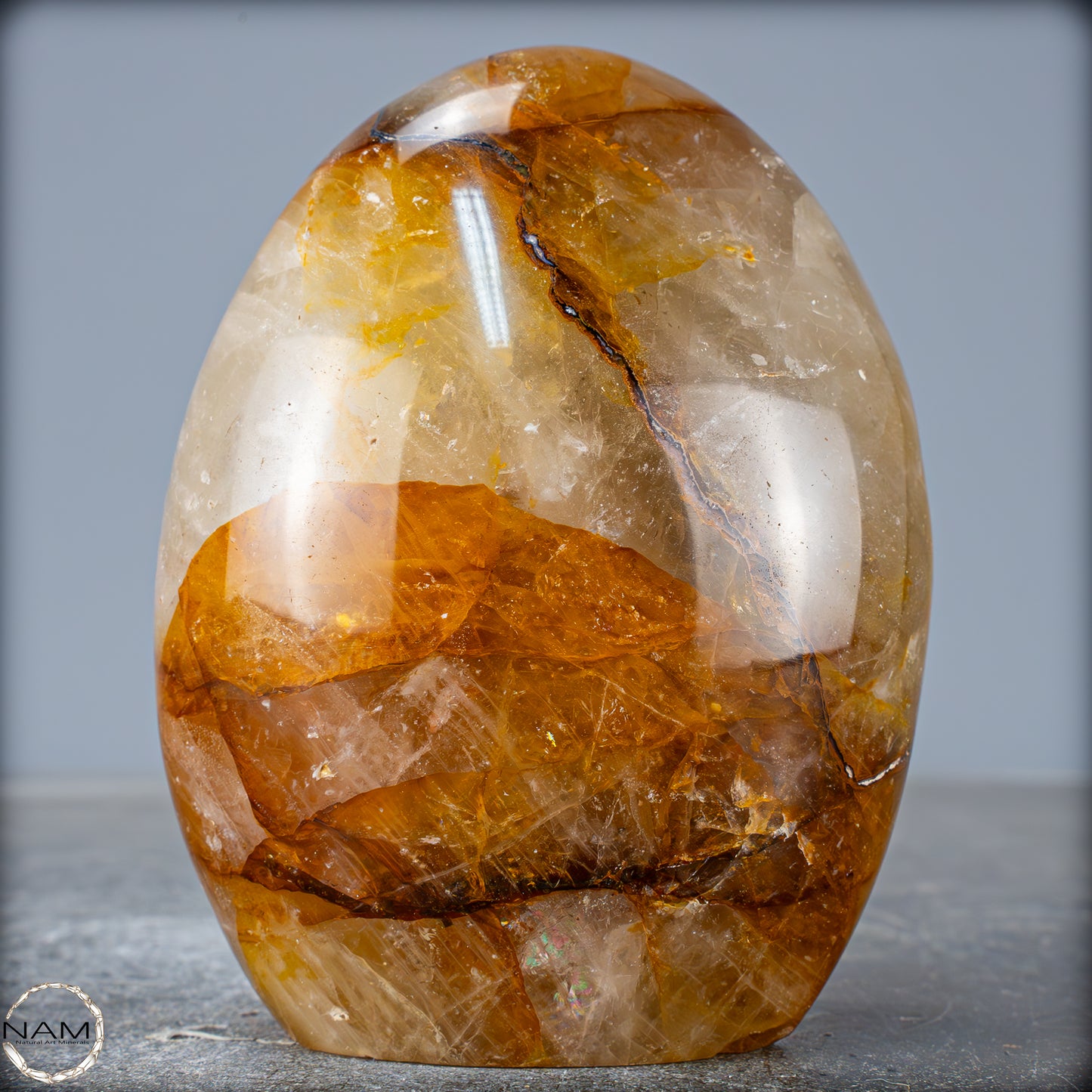 Natürliche Quarz-Kristall Freiform "Golden Healer" - 761,33g