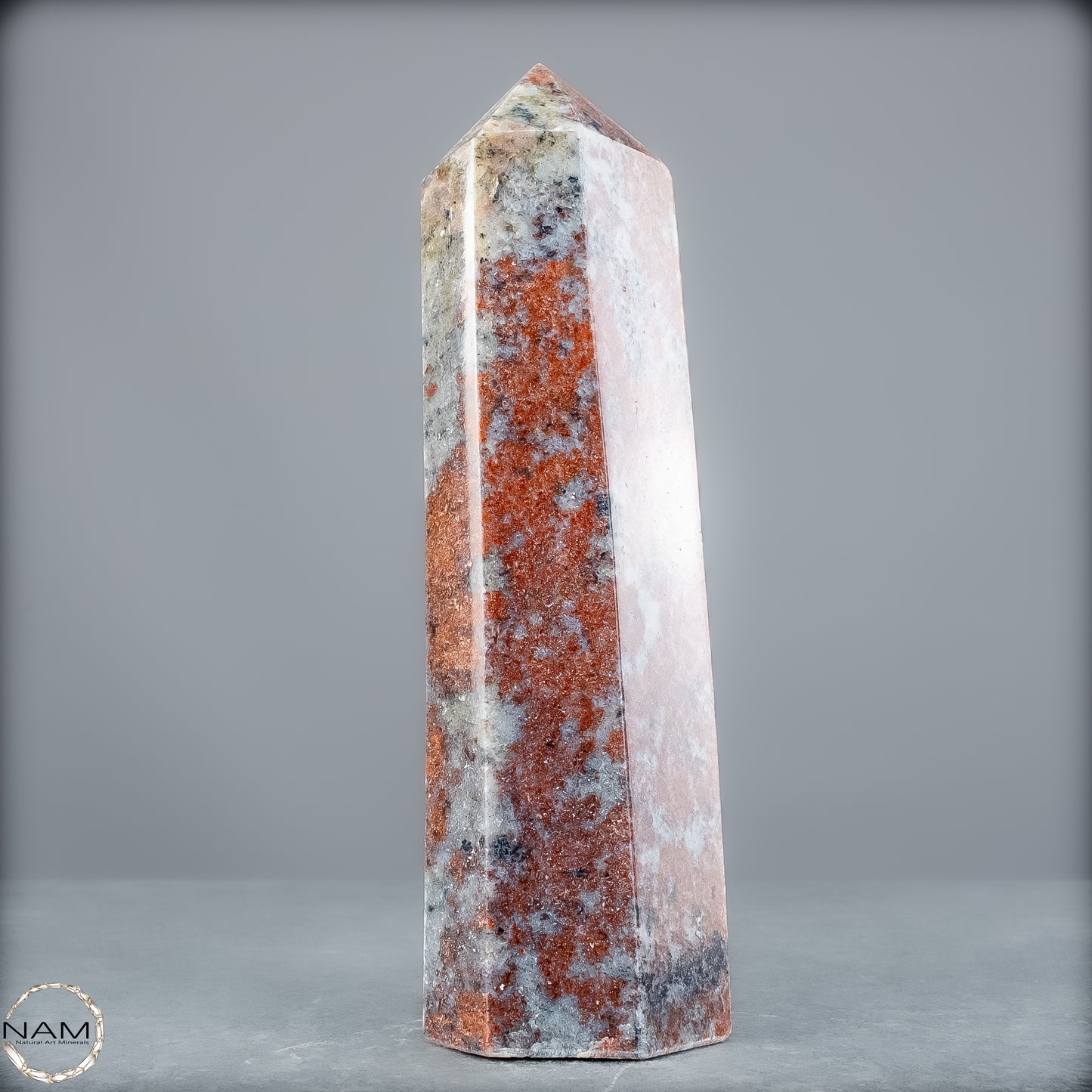 Natürliche Rote Aventurin Obelisk aus Madagaskar - 556,65g