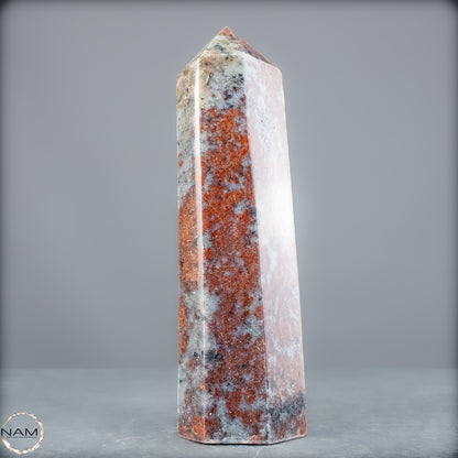 Natürliche Rote Aventurin Obelisk aus Madagaskar - 556,65g