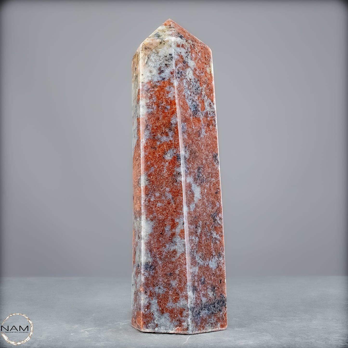 Natürliche Rote Aventurin Obelisk aus Madagaskar - 556,65g