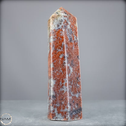 Natürliche Rote Aventurin Obelisk aus Madagaskar - 556,65g