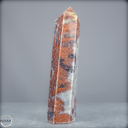 Natürliche Rote Aventurin Obelisk aus Madagaskar - 556,65g