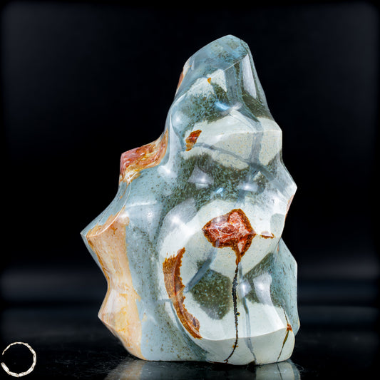 Natürliche Polychrome Jaspis Kristall-Flamme - 878,46g