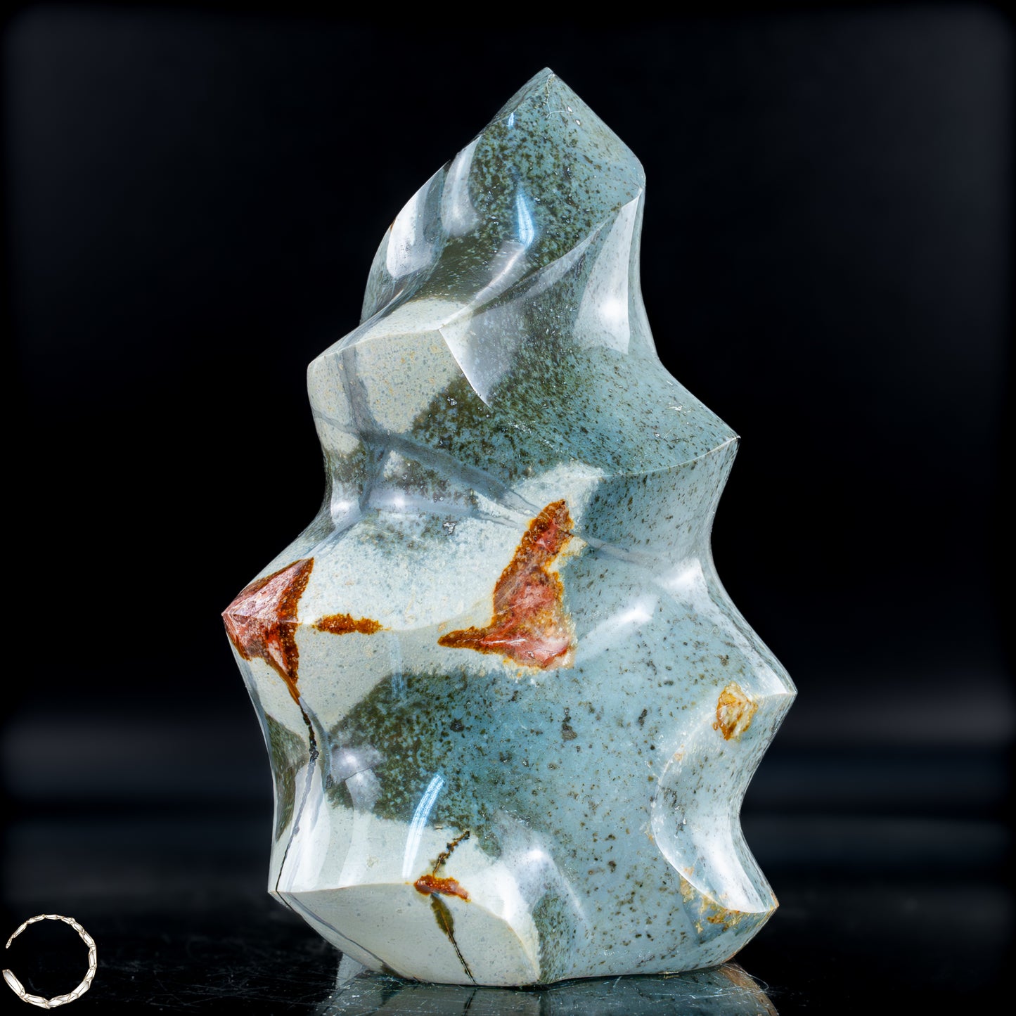 Natürliche Polychrome Jaspis Kristall-Flamme - 878,46g