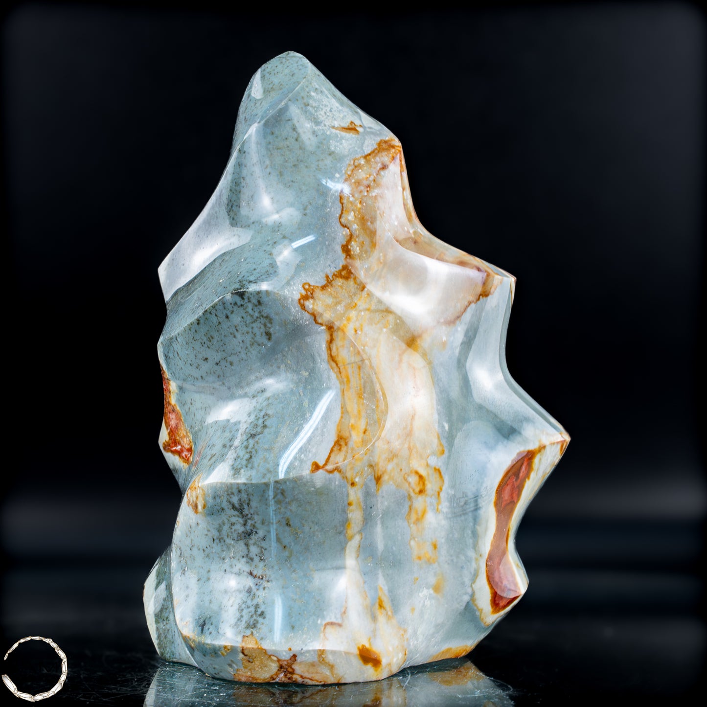Natürliche Polychrome Jaspis Kristall-Flamme - 878,46g