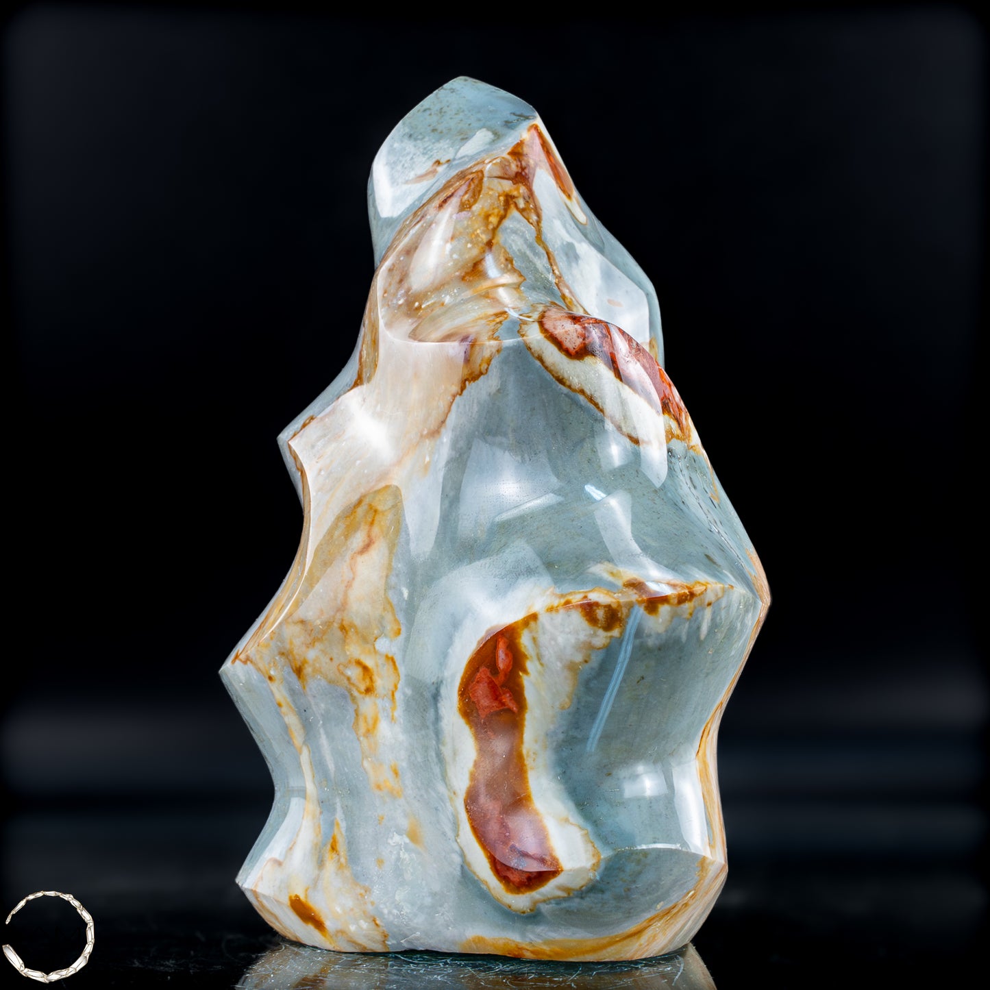 Natürliche Polychrome Jaspis Kristall-Flamme - 878,46g