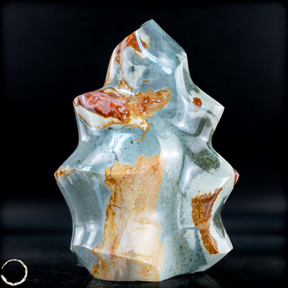 Natürliche Polychrome Jaspis Kristall-Flamme - 878,46g