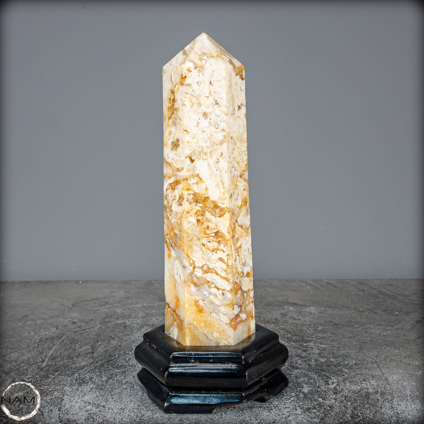 Natürlicher Achat-Kristall Obelisk aus Indonesien, selten - 958,25g