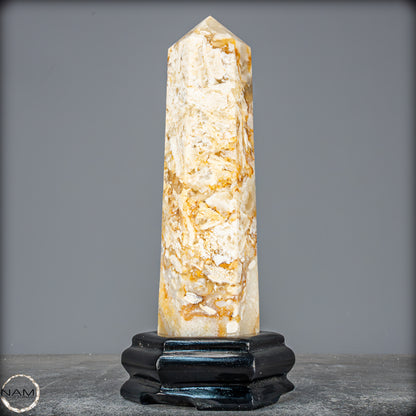 Natürlicher Achat-Kristall Obelisk aus Indonesien, selten - 958,25g