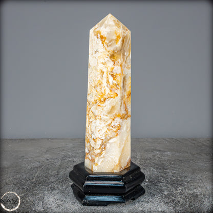 Natürlicher Achat-Kristall Obelisk aus Indonesien, selten - 958,25g