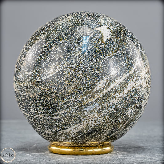 Natürliche Ocean-Jaspis-Achat Kugel - 888,88g