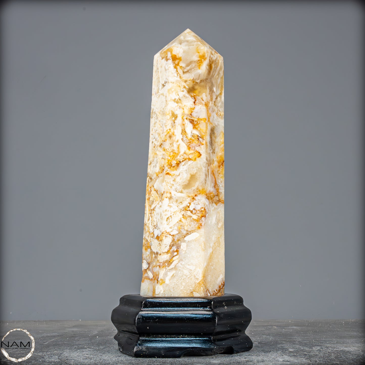Natürlicher Achat-Kristall Obelisk aus Indonesien, selten - 958,25g