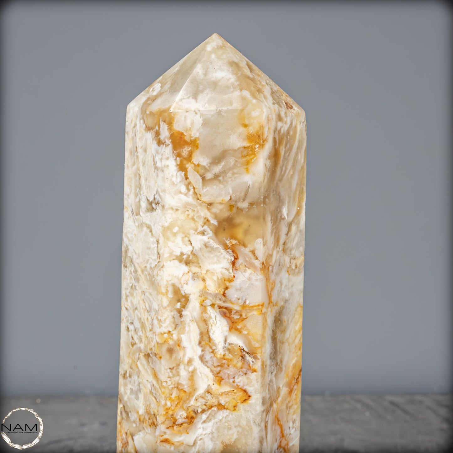 Natürlicher Achat-Kristall Obelisk aus Indonesien, selten - 958,25g