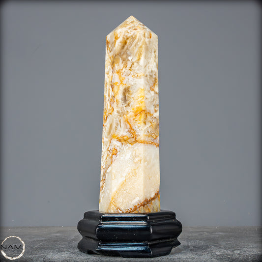 Natürlicher Achat-Kristall Obelisk aus Indonesien, selten - 958,25g
