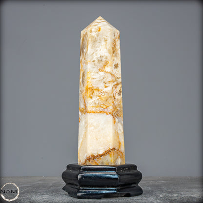 Natürlicher Achat-Kristall Obelisk aus Indonesien, selten - 958,25g