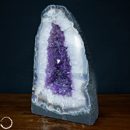 Natürliche Intensive Amethyst-Kristall Druse - 18654,19g