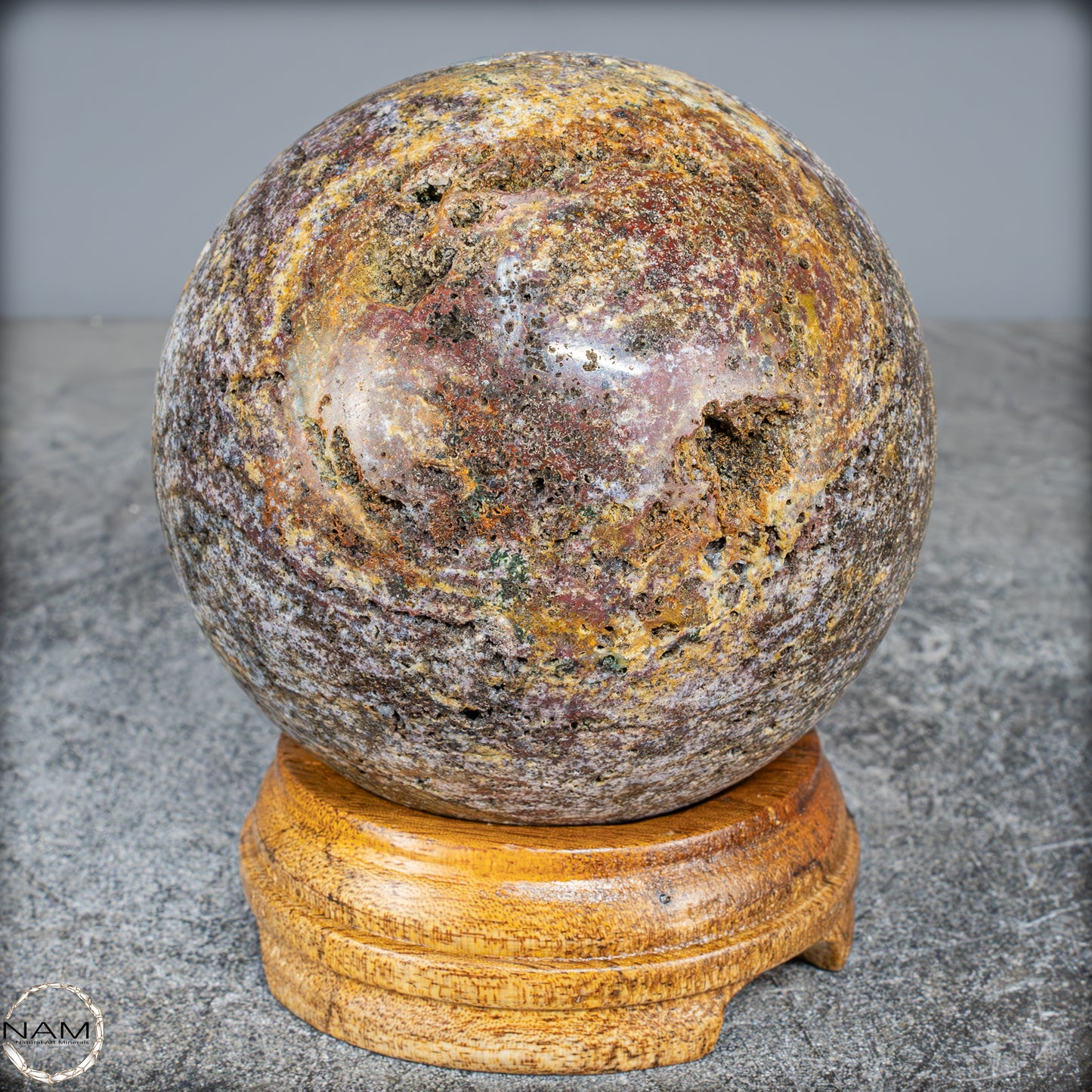 Natürliche Achat-Kristall Kugel aus Indonesien, selten - 1402,38g