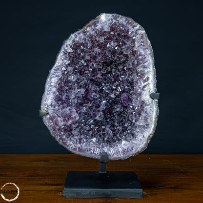 Natürliche Amethyst-Kristalle/Druse auf Ständer - 5903,47g