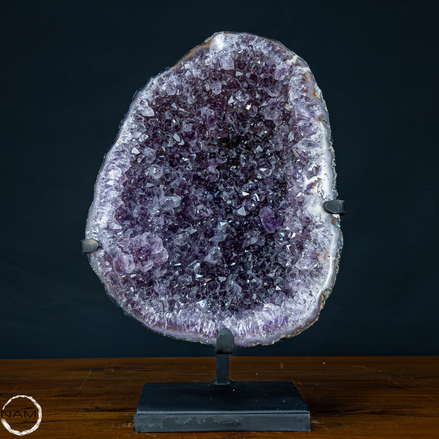 Natürliche Amethyst-Kristalle/Druse auf Ständer - 5903,47g