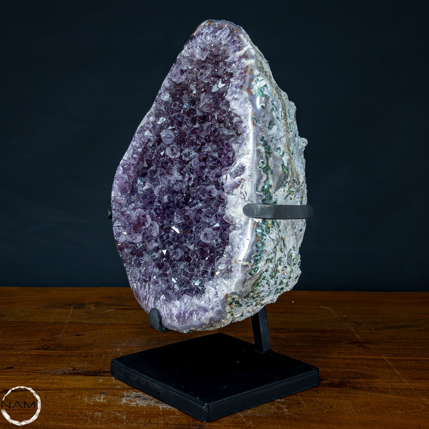 Natürliche Amethyst-Kristalle/Druse auf Ständer - 5903,47g