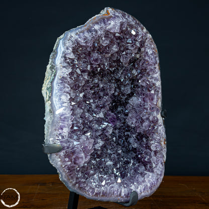 Natürliche Amethyst-Kristalle/Druse auf Ständer - 5903,47g