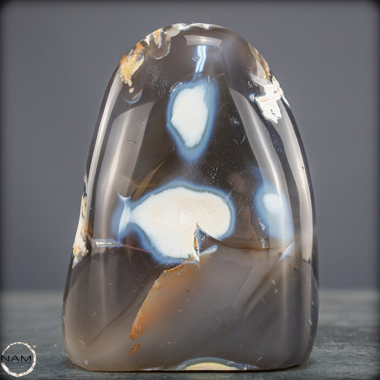 Natürliche Orca-Achat Kristall Freiform aus Brasilien - 797,89g