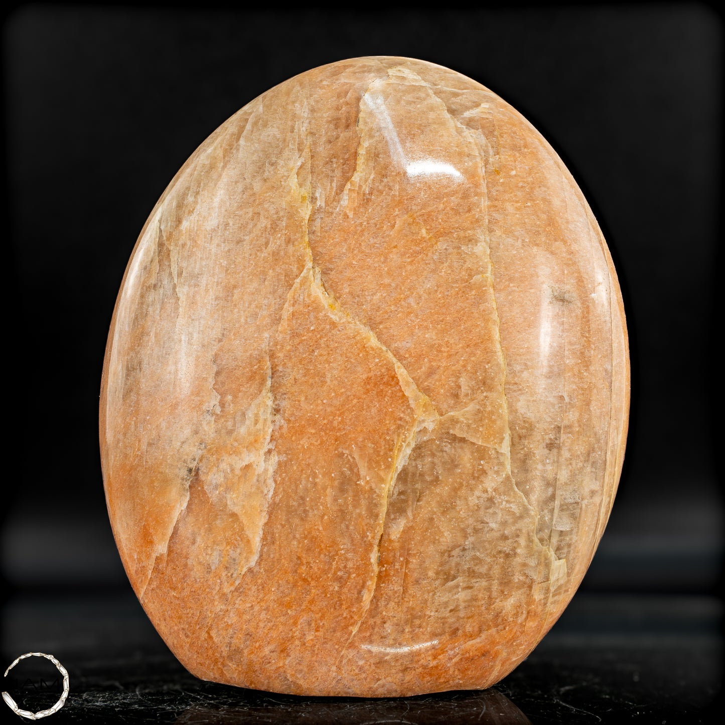Natürliche Pfirsich-Mondstein Freiform - 988,88g