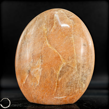 Natürliche Pfirsich-Mondstein Freiform - 988,88g