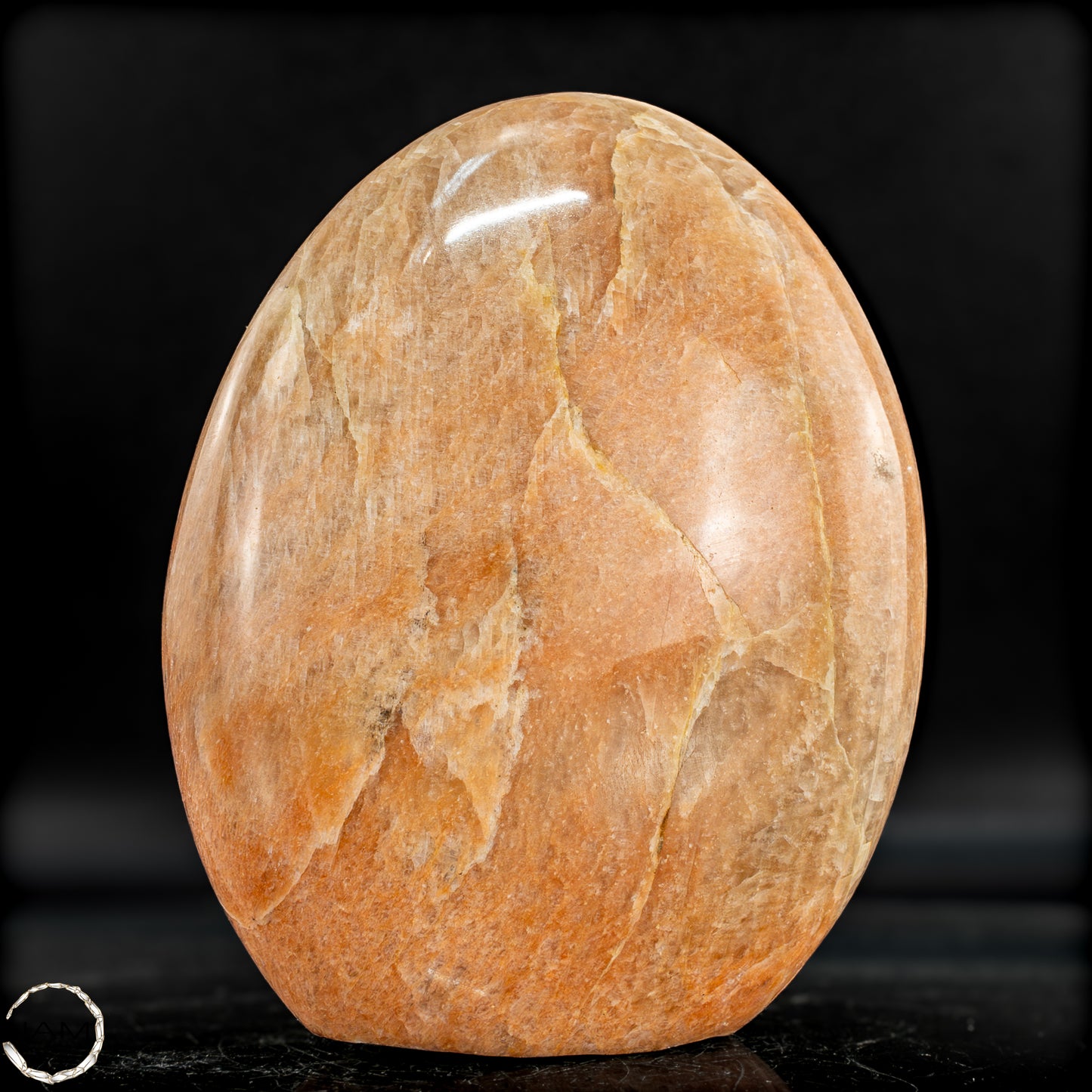 Natürliche Pfirsich-Mondstein Freiform - 988,88g