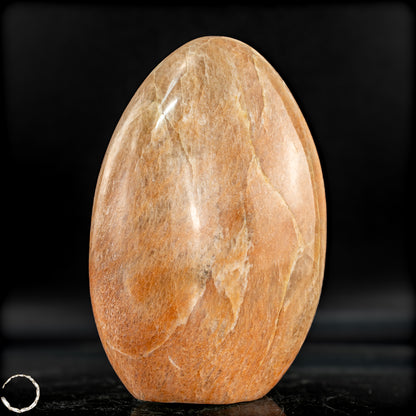 Natürliche Pfirsich-Mondstein Freiform - 988,88g